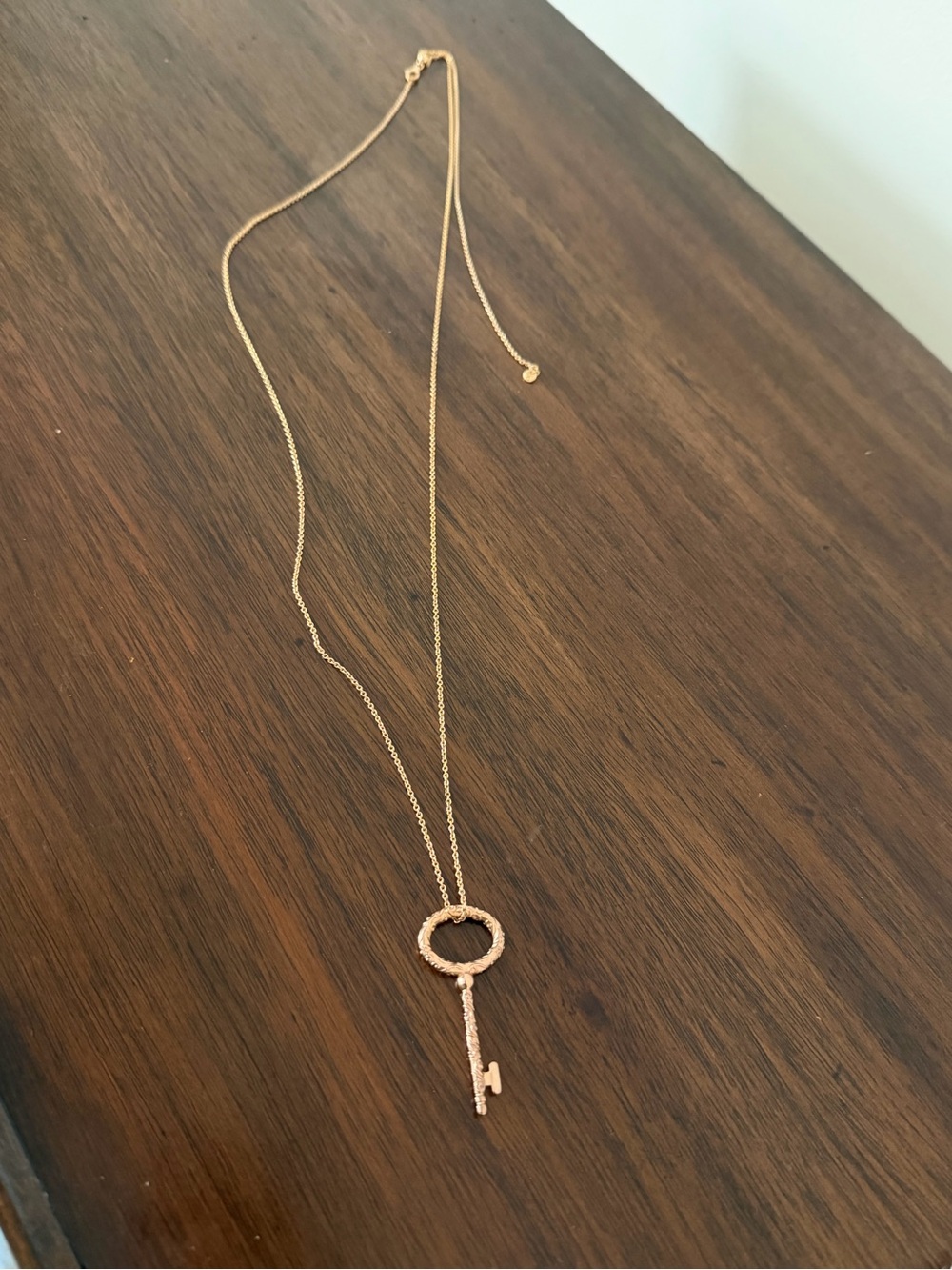 Pandora Rose Gold Key Pendant Necklace